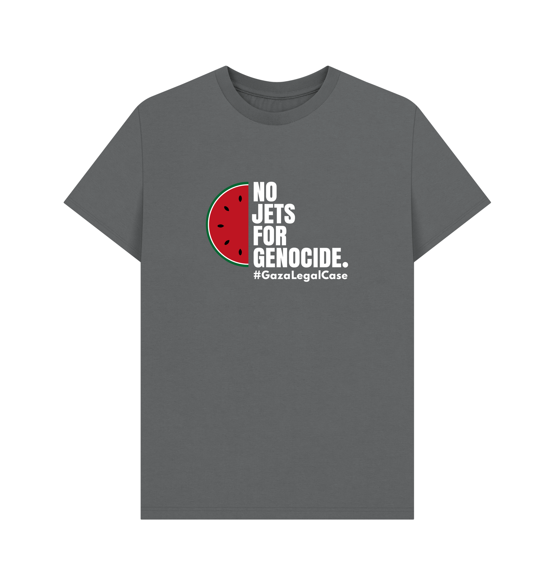 Slate Grey Printed T-shirt Front