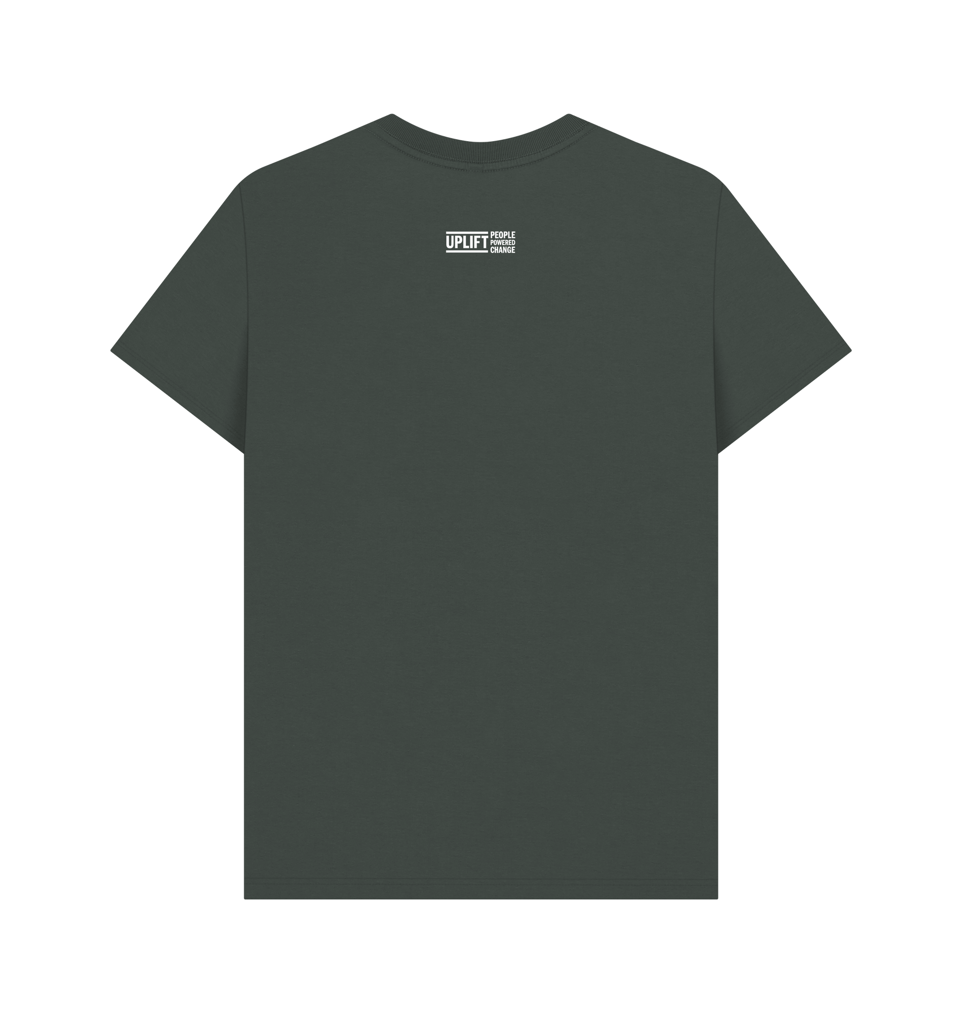 Dark Grey Printed T-shirt Back