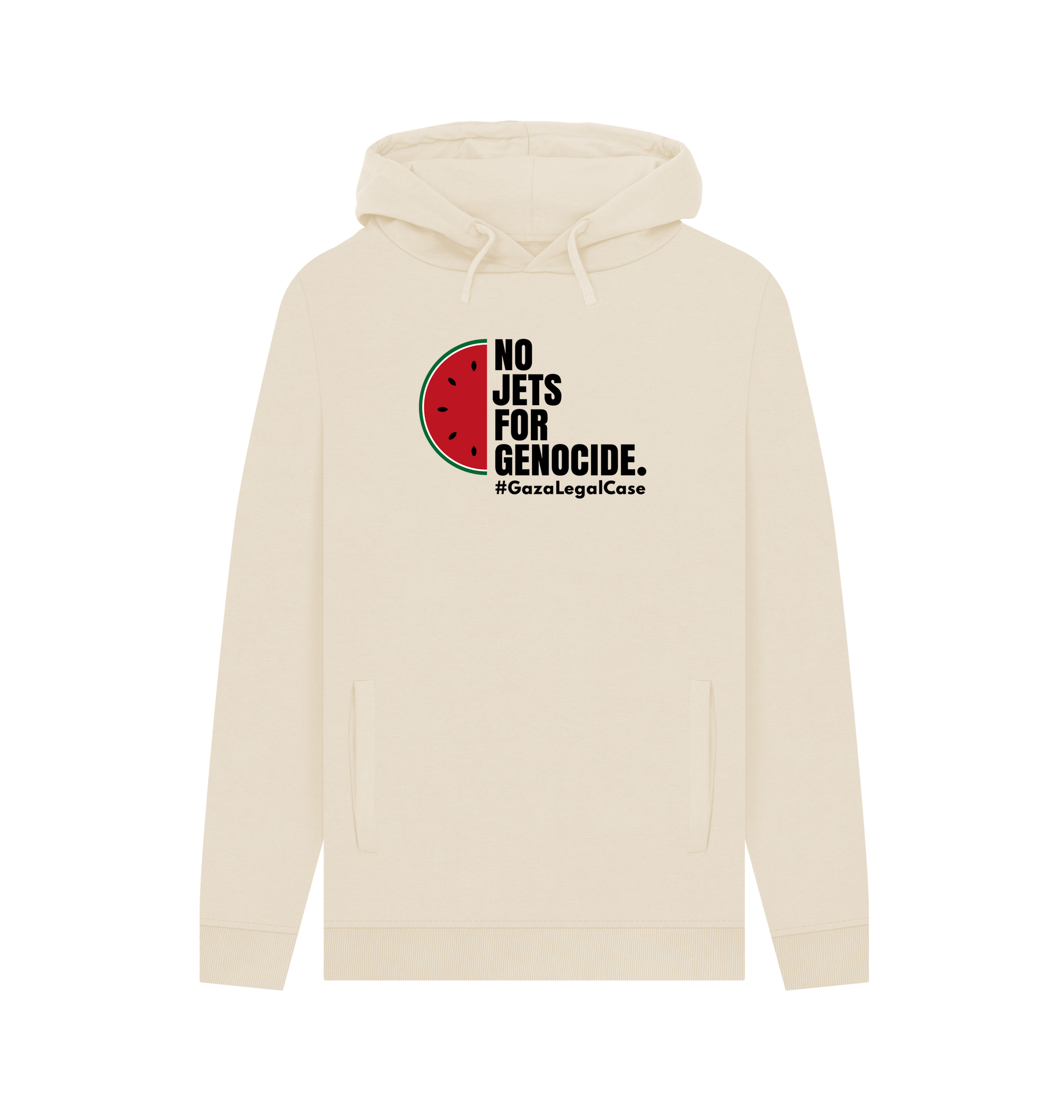 Oat Printed Hoody Front