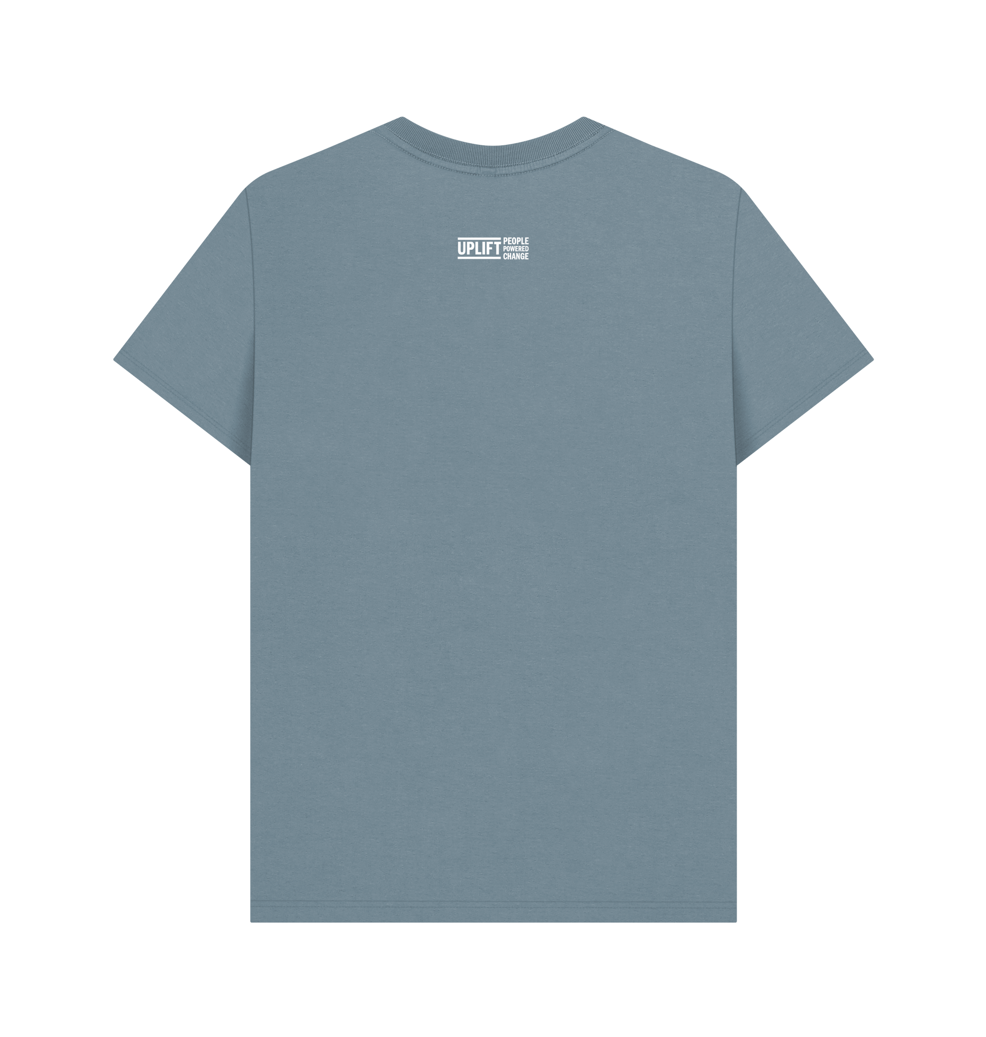 Stone Blue Printed T-shirt Back