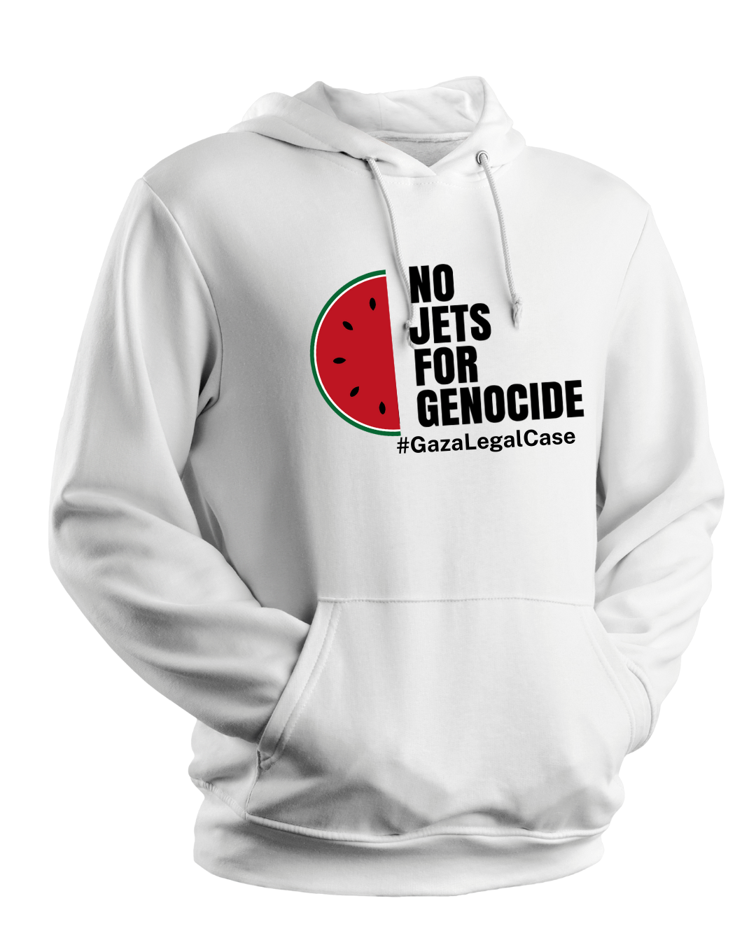 No Jets For Genocide Hoodie. Light colours