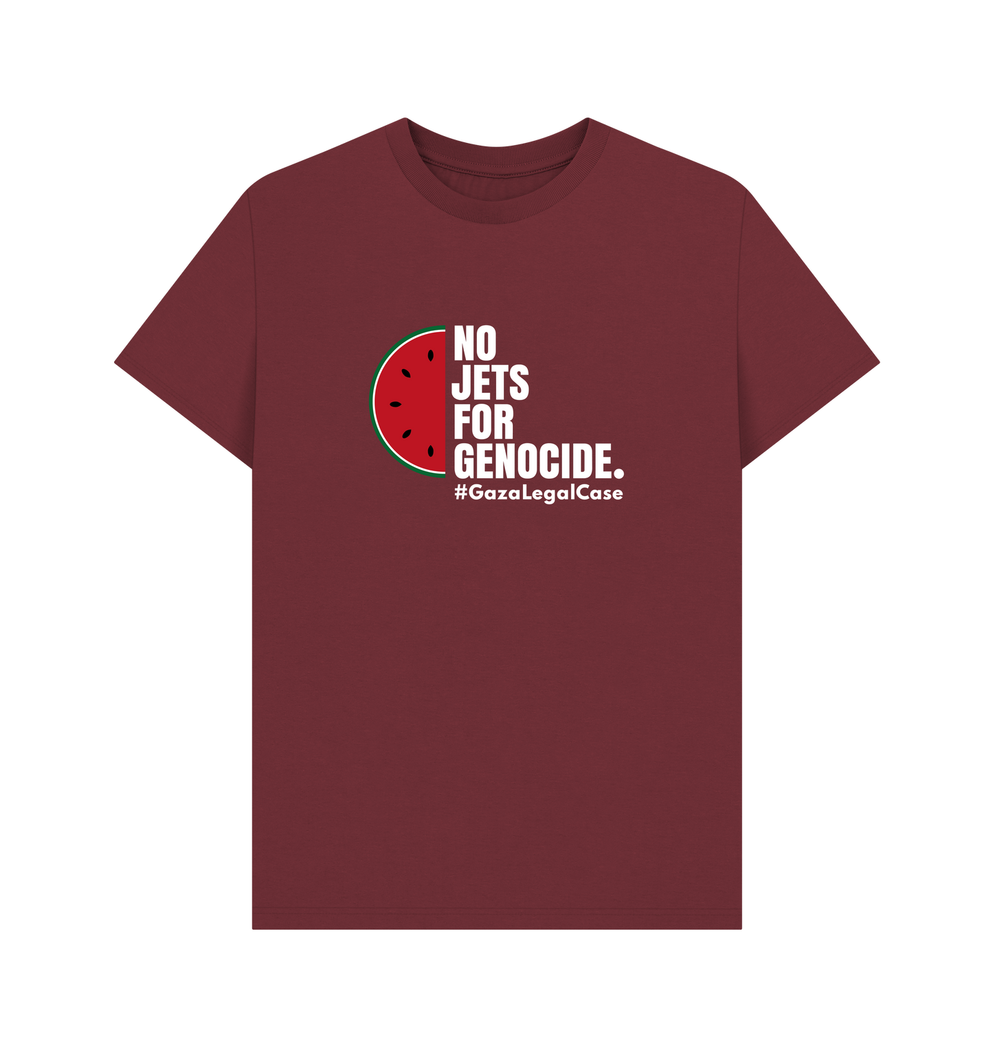 Red Wine Printed T-shirt Front