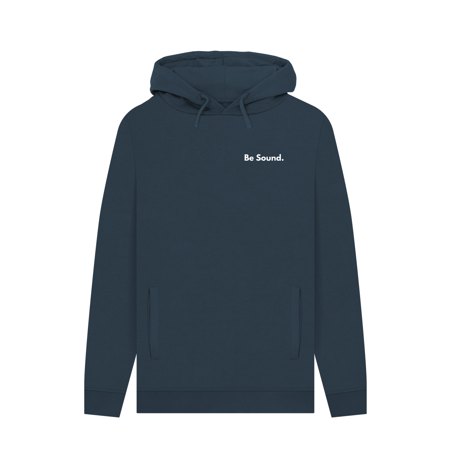 Navy Printed Hoody Front