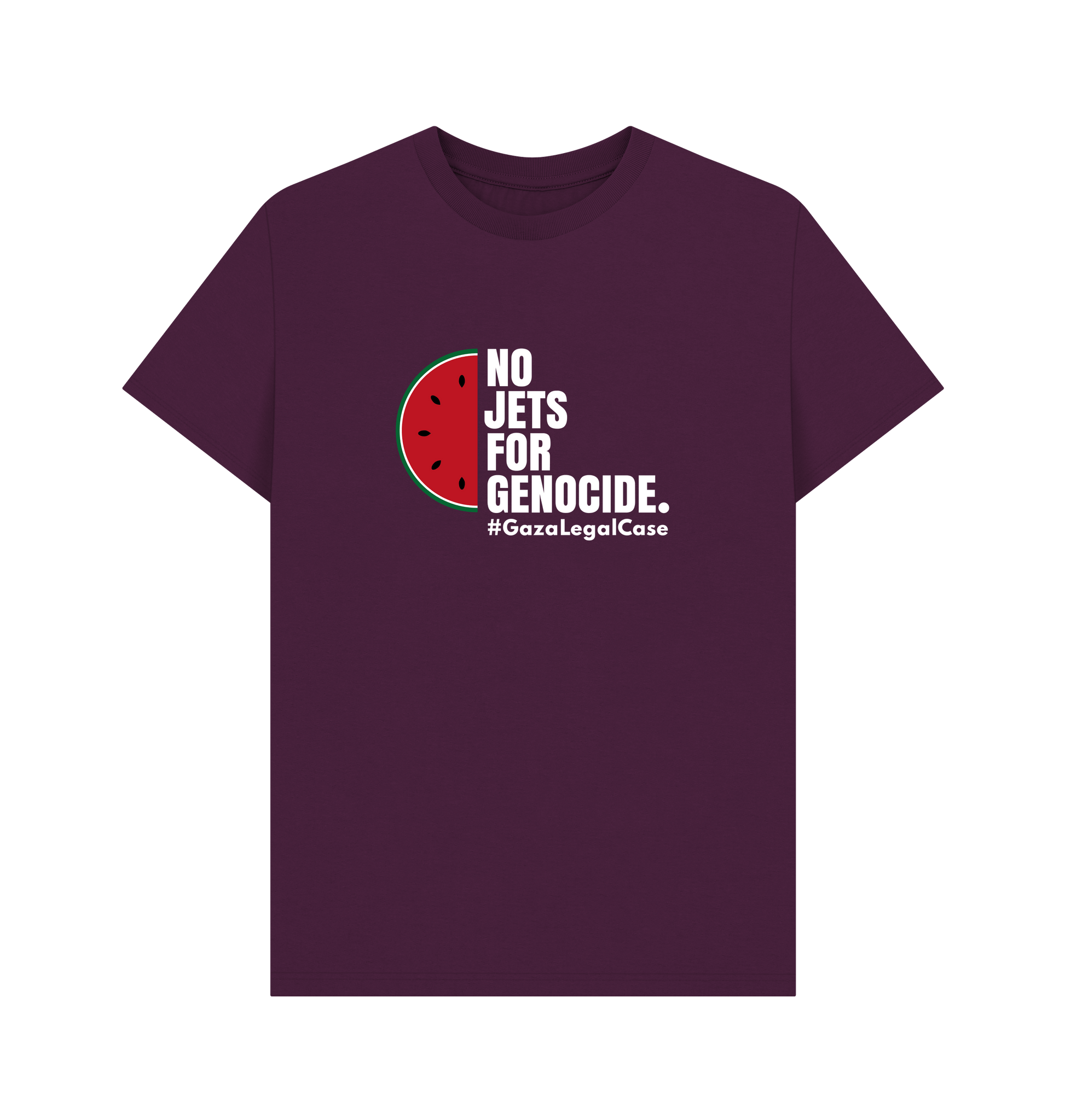 Purple Printed T-shirt Front