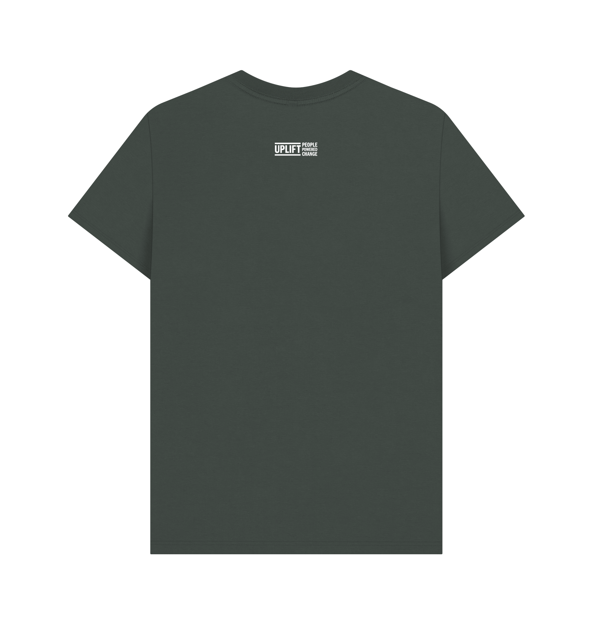 Dark Grey Printed T-shirt Back