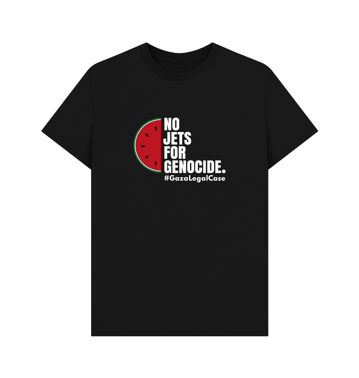 Black Printed T-shirt Front