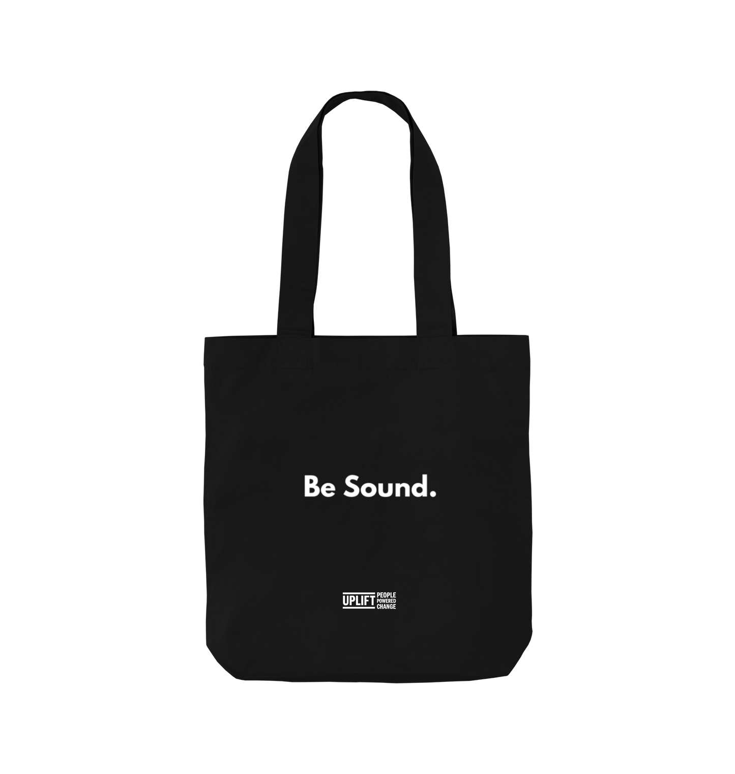 Black Printed Bag Front