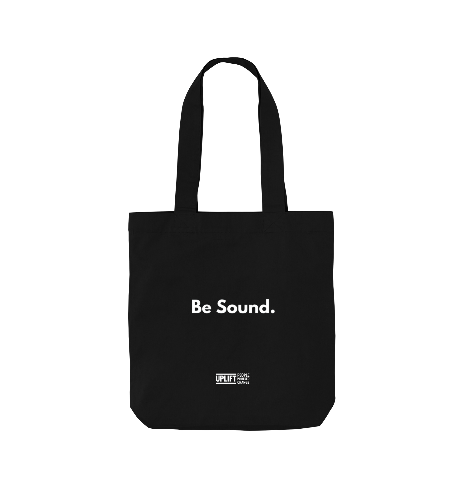 Black Printed Bag Front