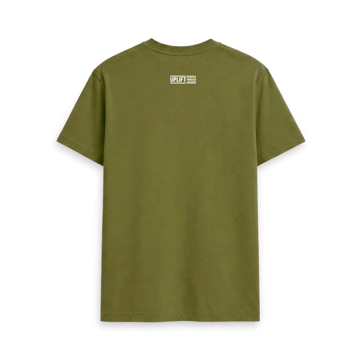Moss Green Printed T-shirt Back