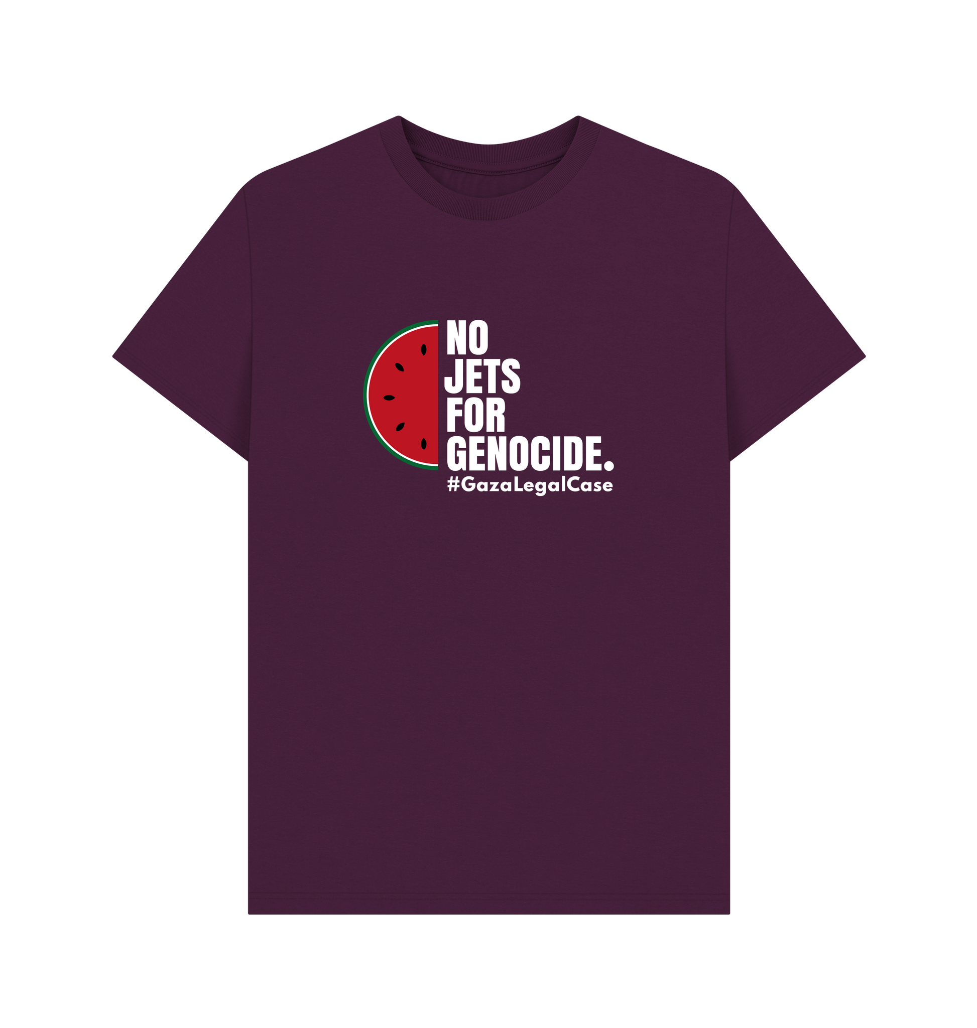 Purple Printed T-shirt Front