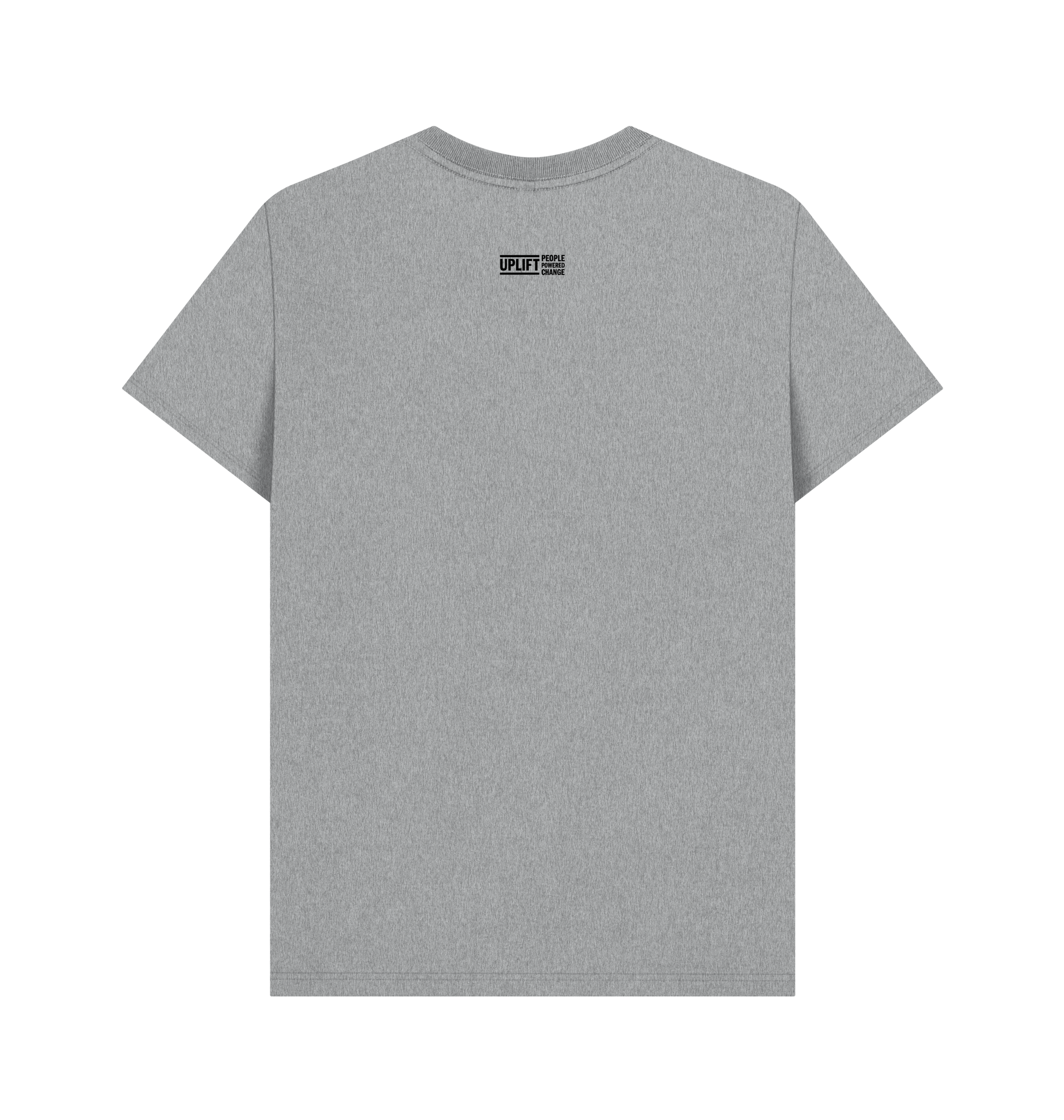 Athletic Grey Printed T-shirt Back