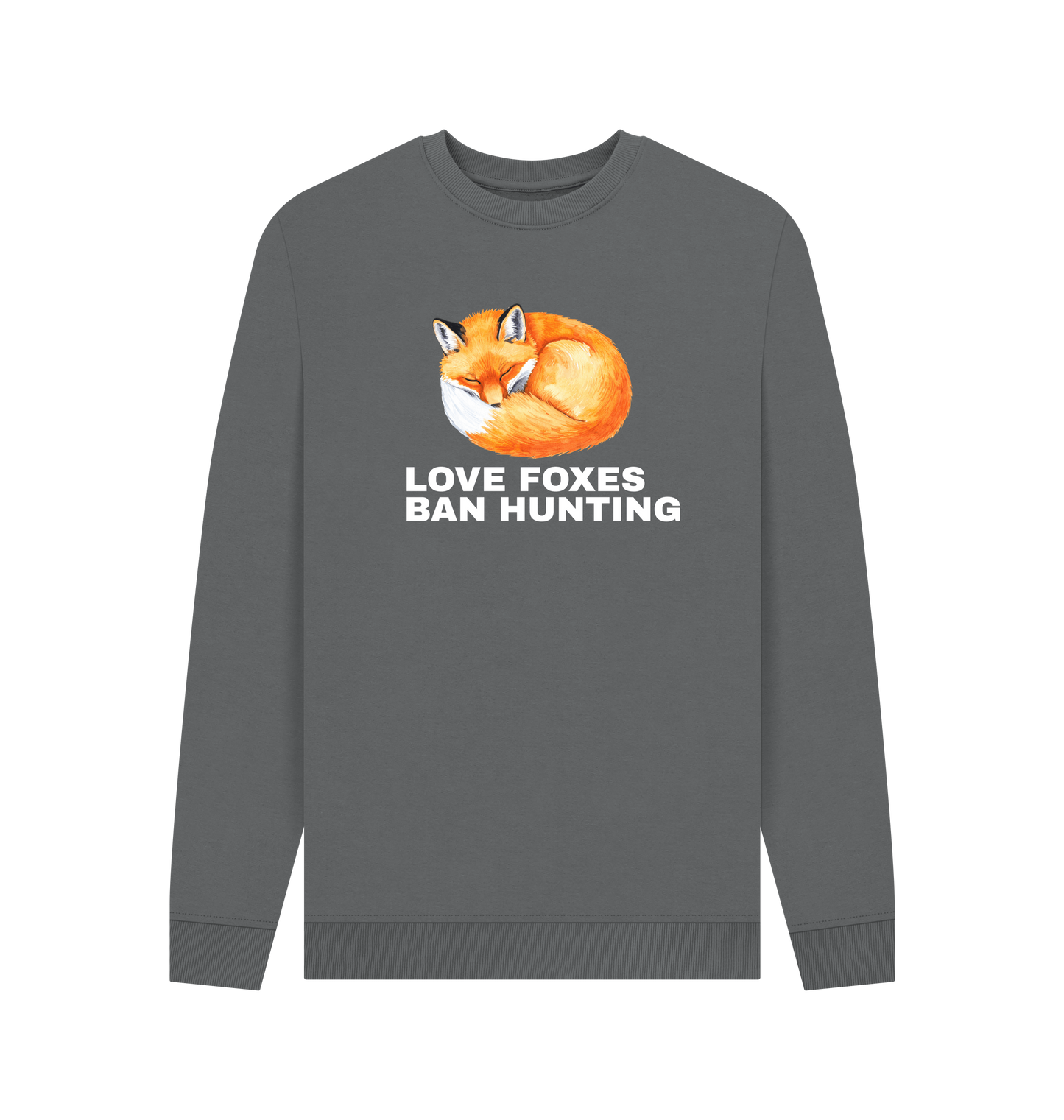 Slate Grey Printed Sweater Front