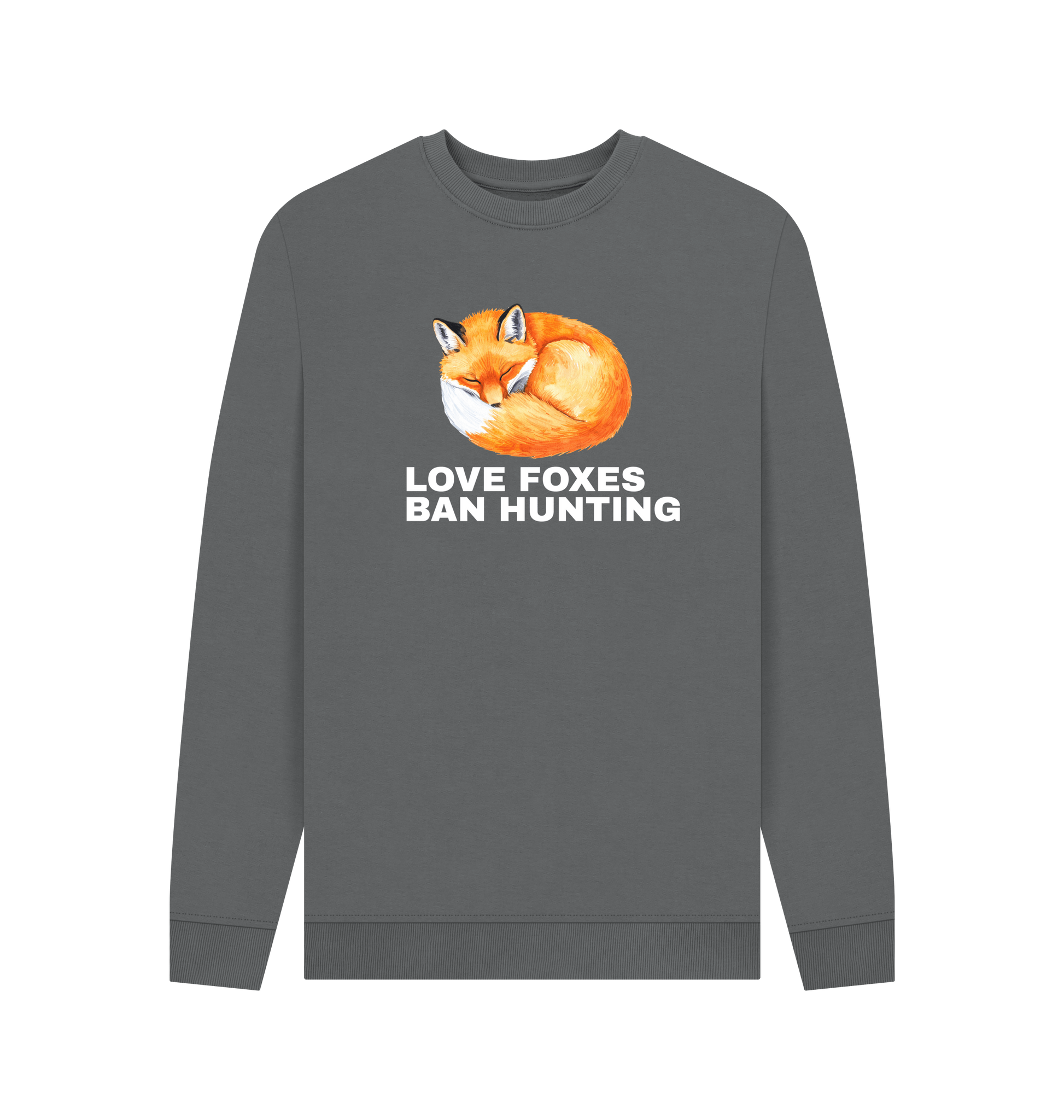 Slate Grey Printed Sweater Front