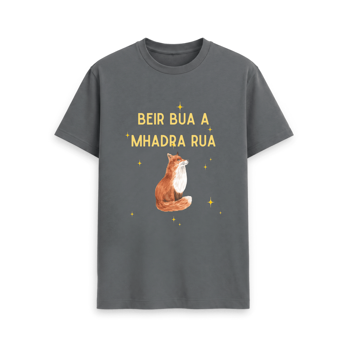 Slate Grey Printed T-shirt Front