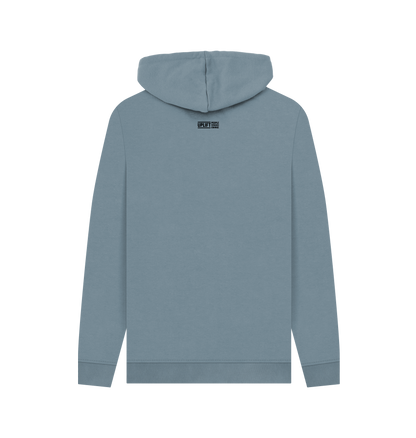 Stone Blue Printed Hoody Back