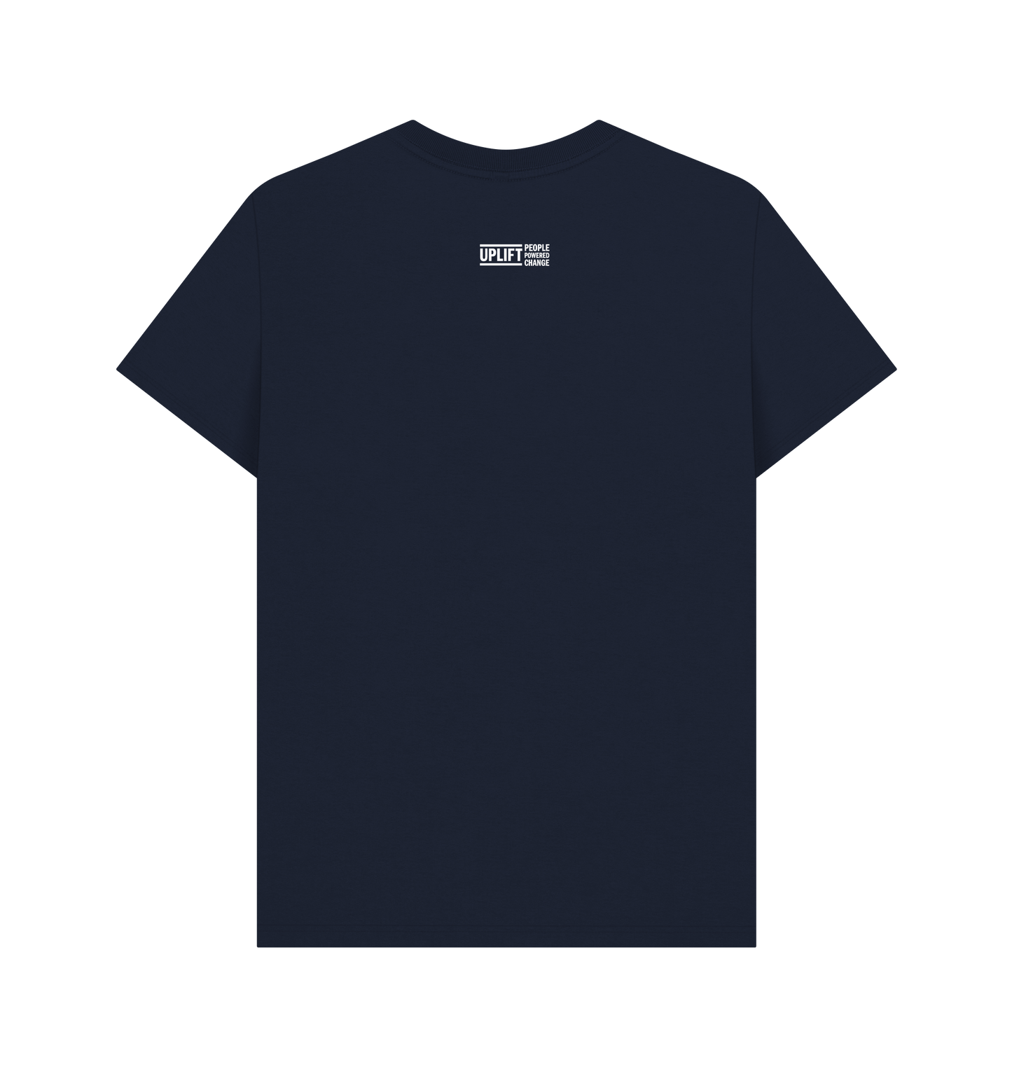 Navy Blue Printed T-shirt Back