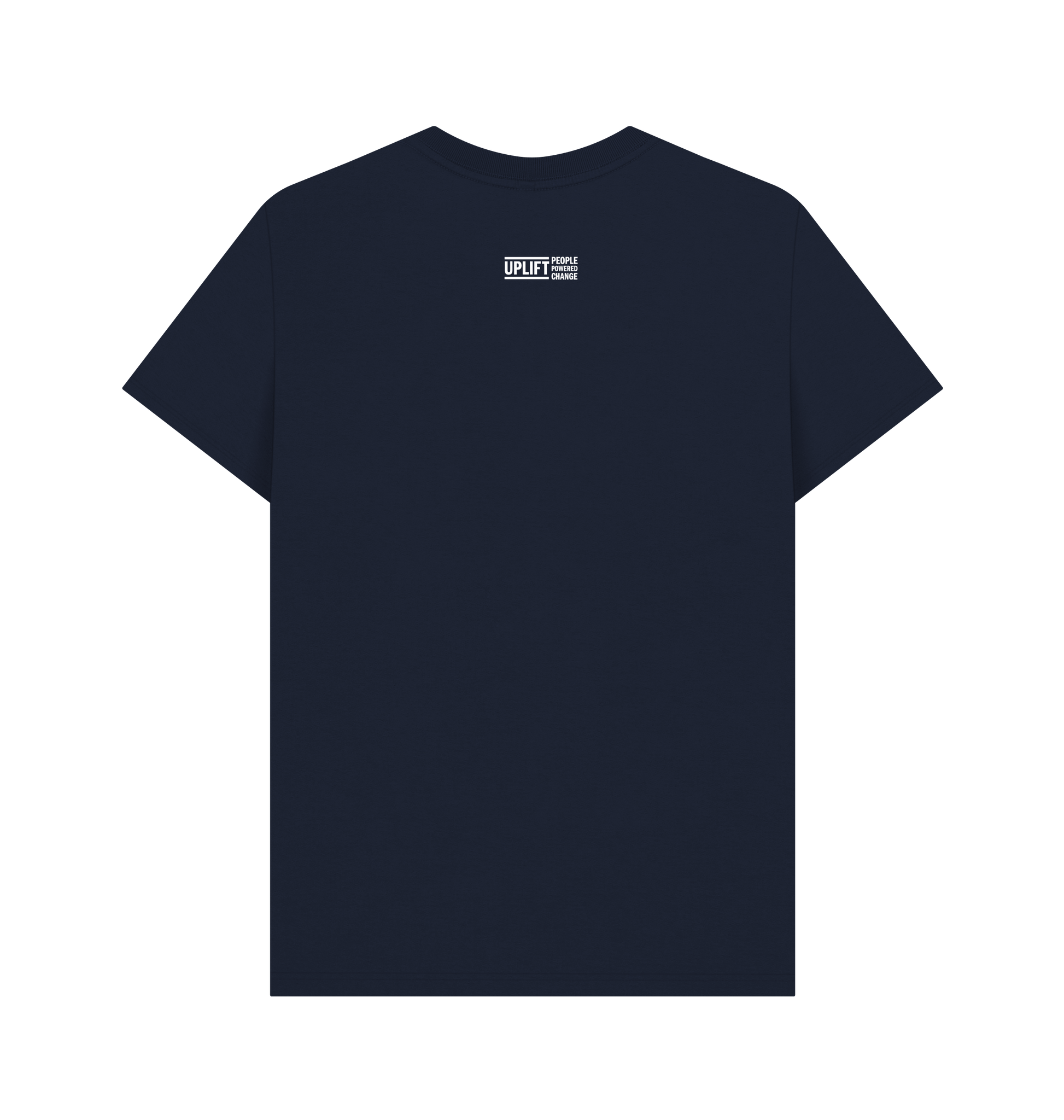 Navy Blue Printed T-shirt Back
