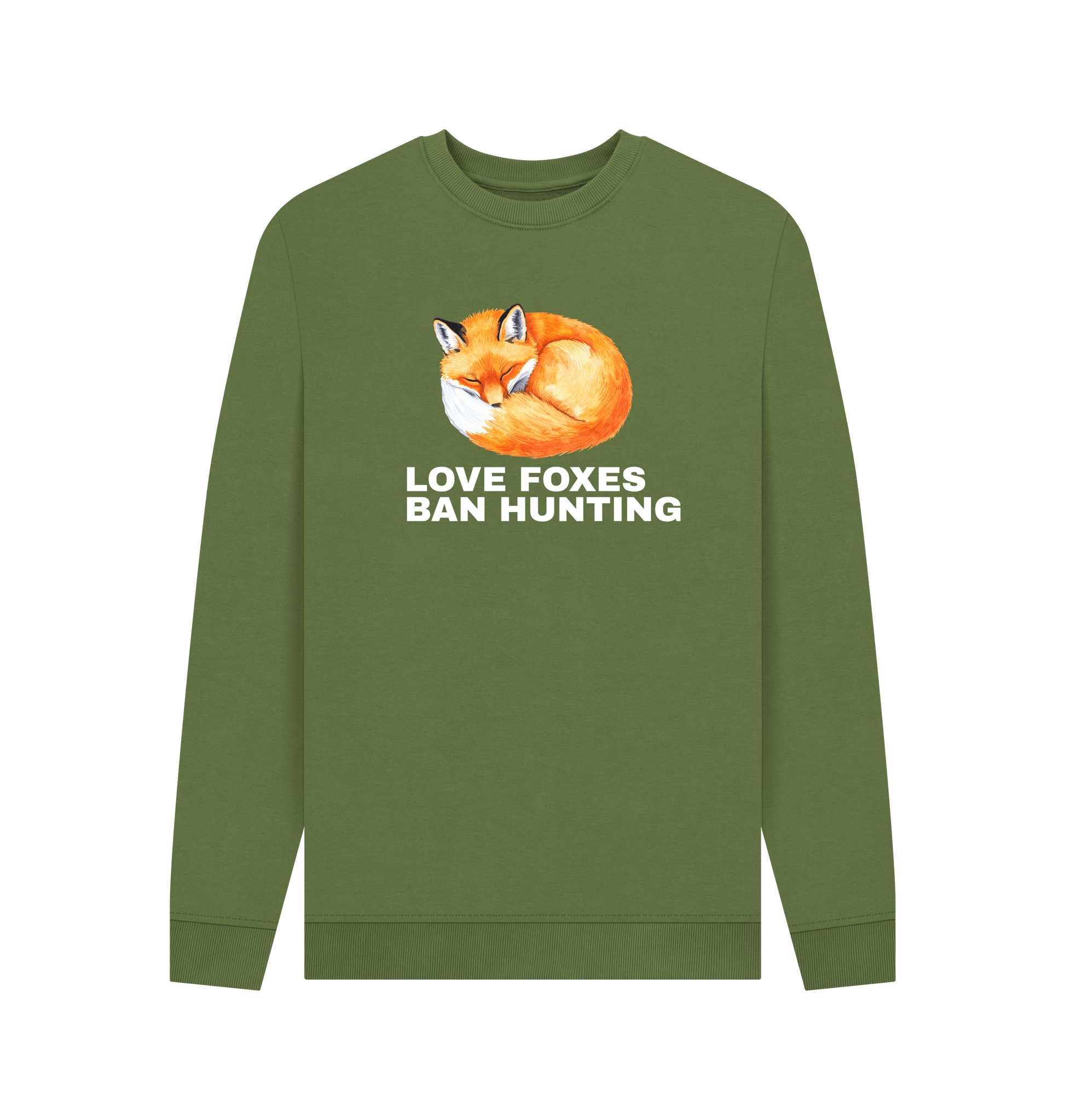 Khaki Printed Sweater Front