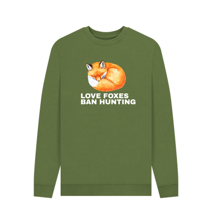 Khaki Printed Sweater Front