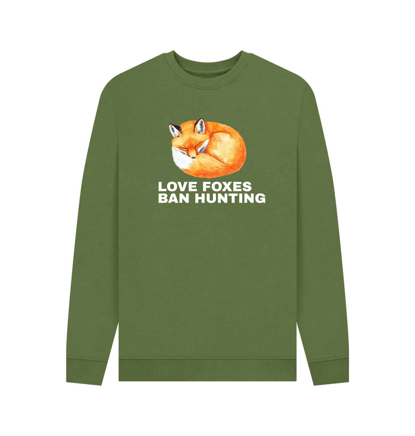 Khaki Printed Sweater Front