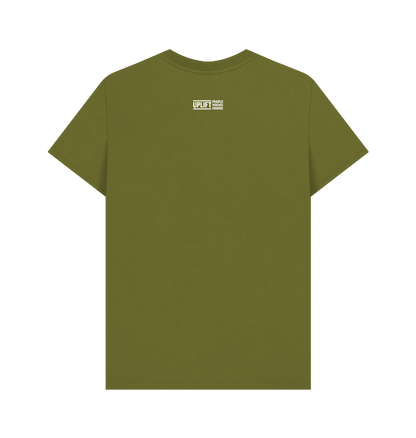 Moss Green Printed T-shirt Back