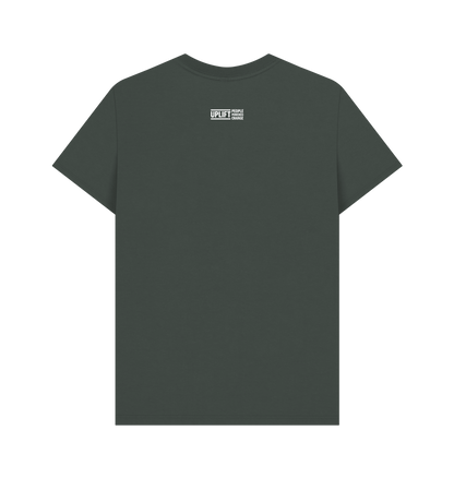 Dark Grey Printed T-shirt Back