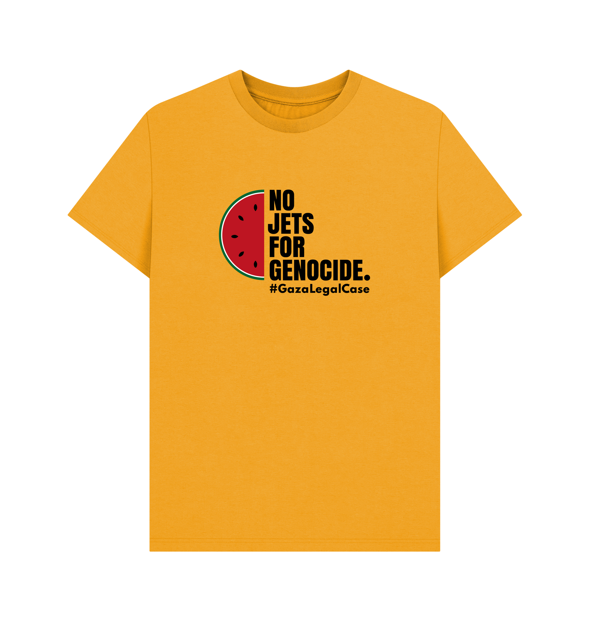 Mustard Printed T-shirt Front