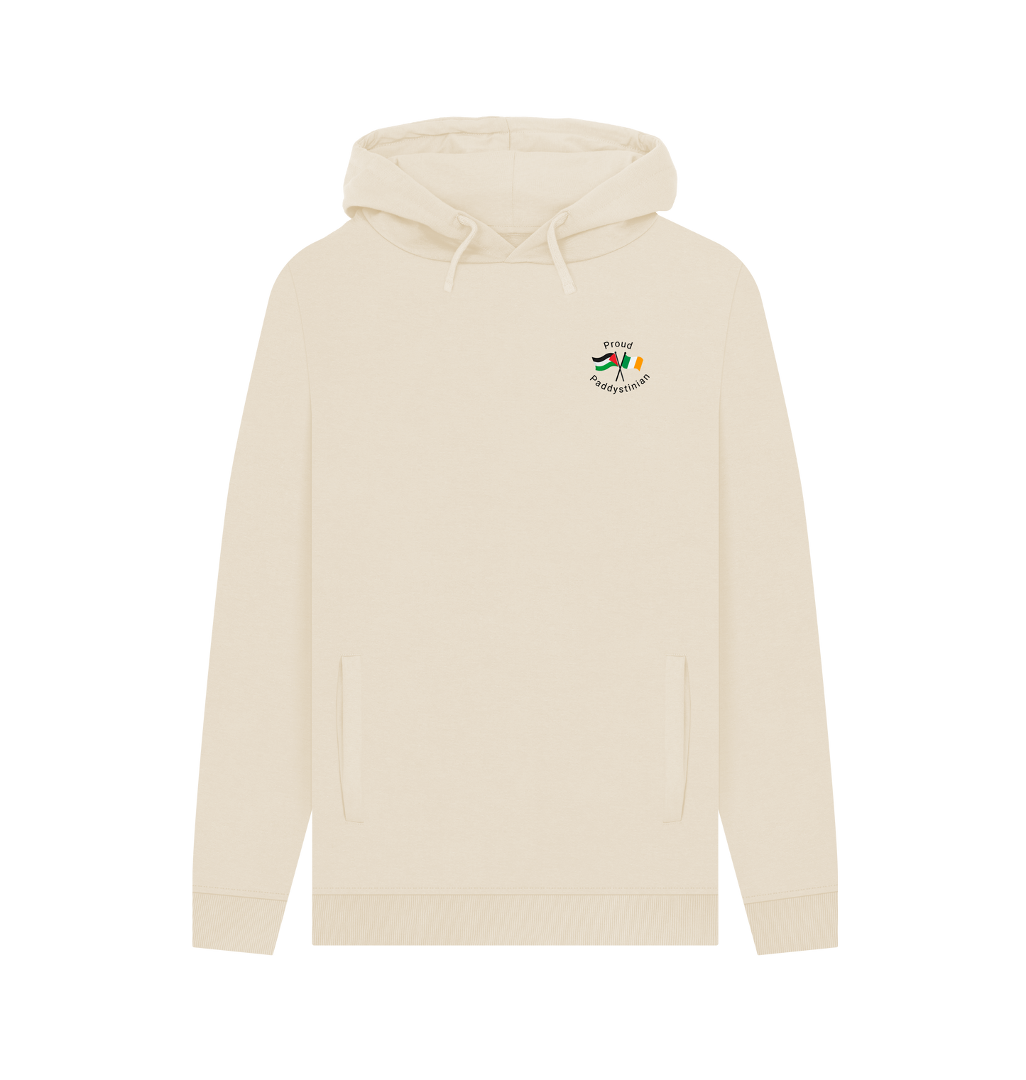 Oat Printed Hoody Front