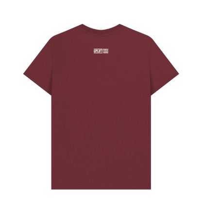 Red Wine Printed T-shirt Back