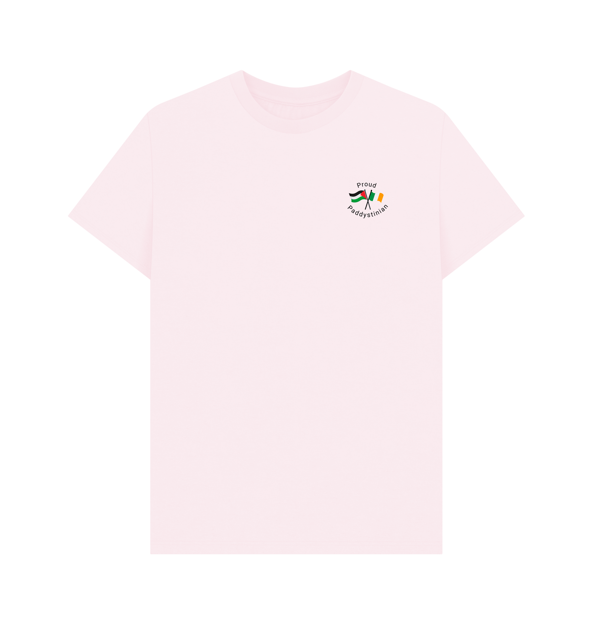 Pink Printed T-shirt Front