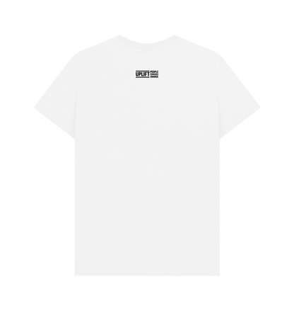 White Printed T-shirt Back