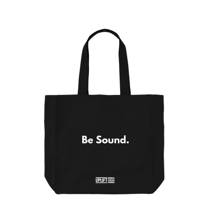 Black Printed Bag Front