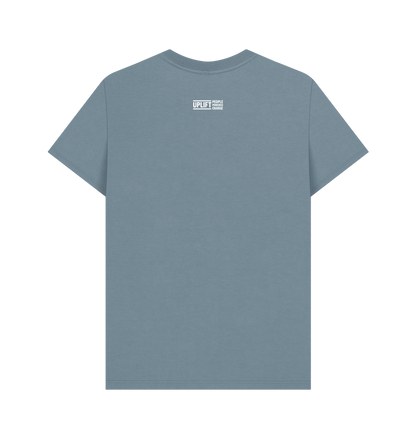 Stone Blue Printed T-shirt Back