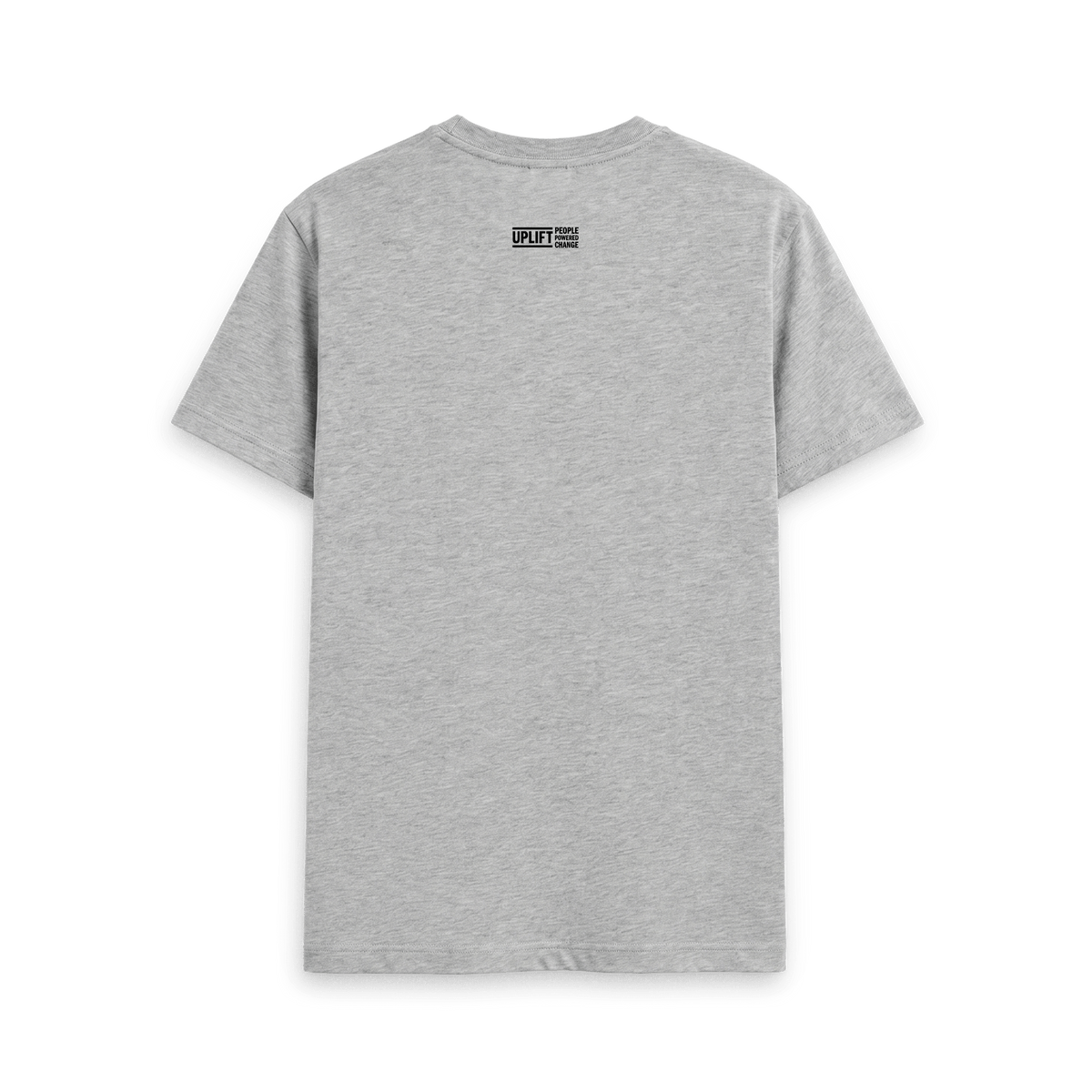 Athletic Grey Printed T-shirt Back