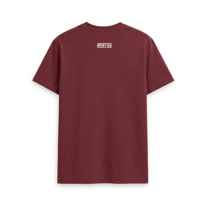 Red Wine Printed T-shirt Back