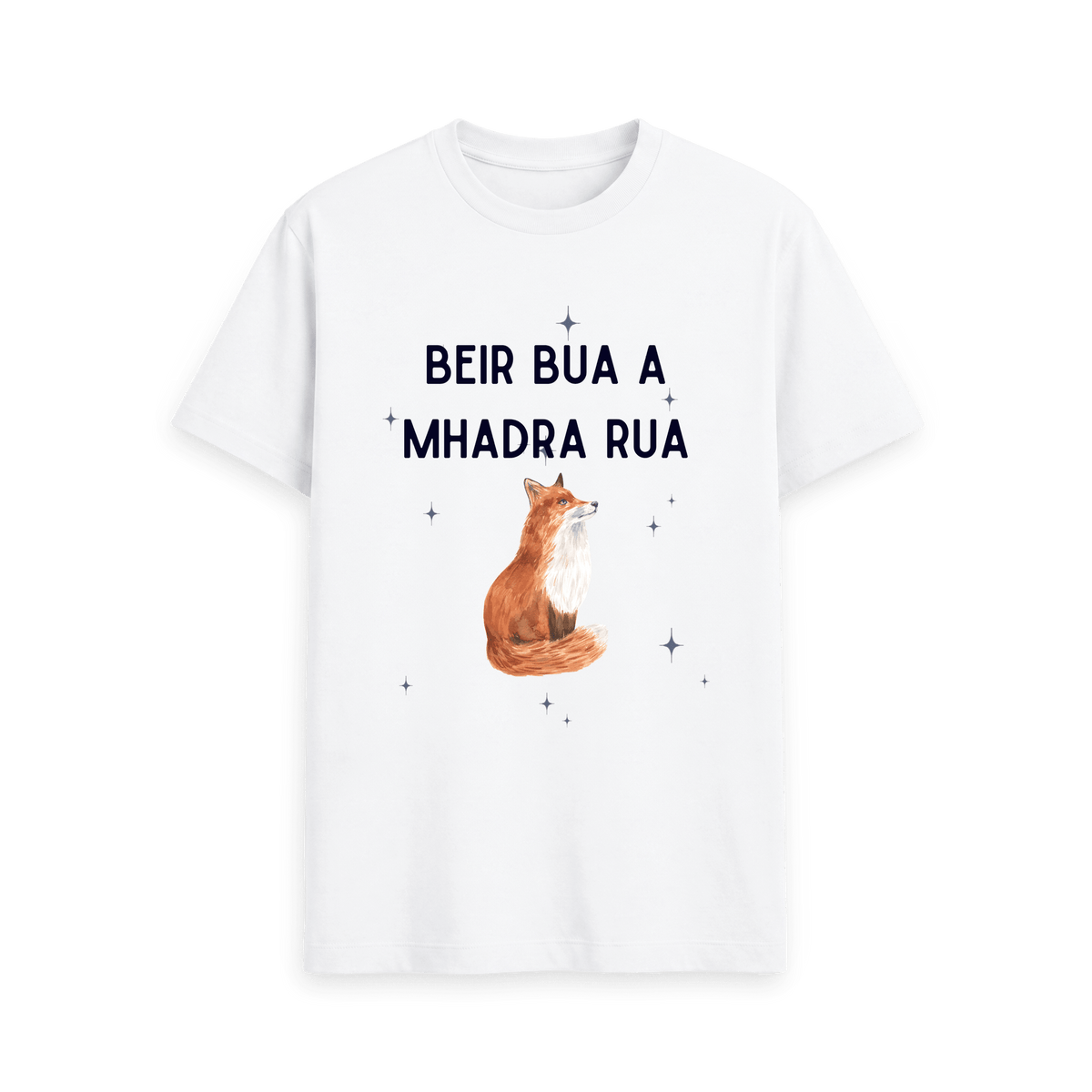 White Printed T-shirt Front