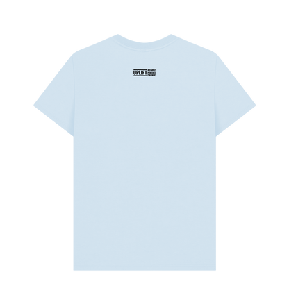 Sky Blue Printed T-shirt Back