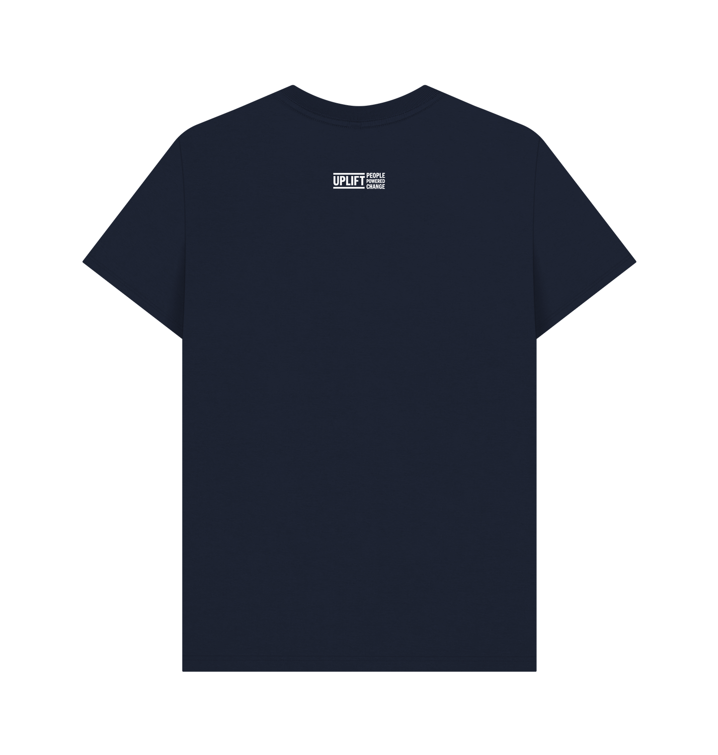 Navy Blue Printed T-shirt Back
