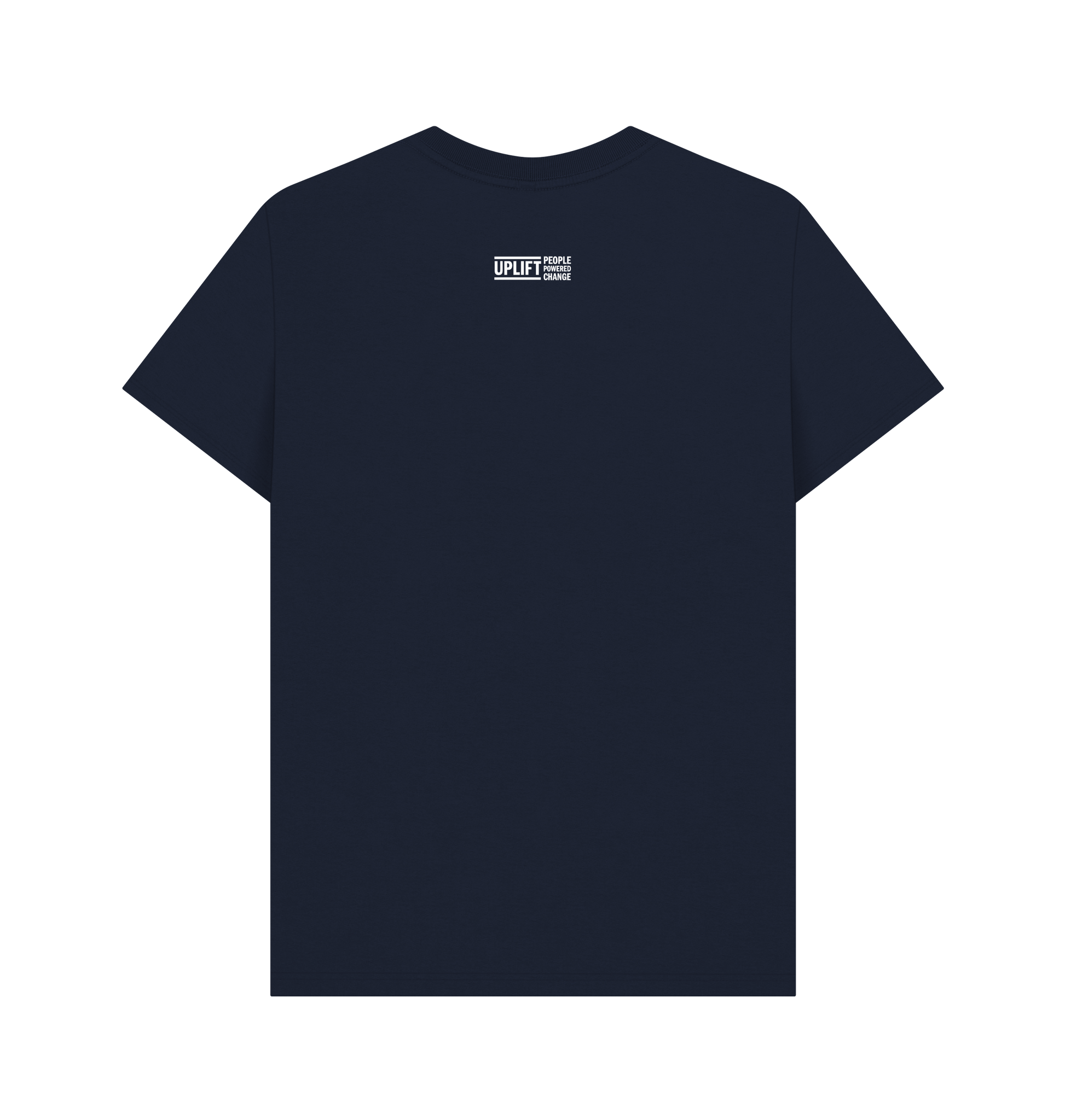 Navy Blue Printed T-shirt Back