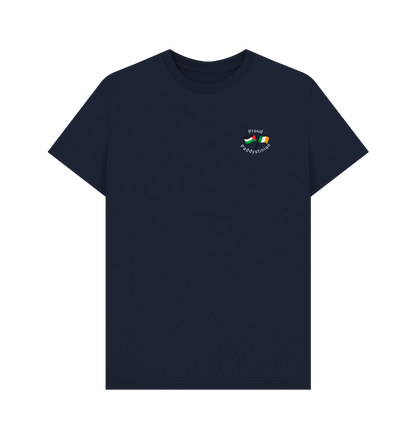 Navy Blue Printed T-shirt Front