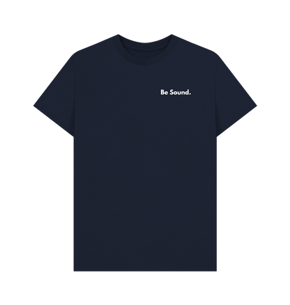 Navy Blue Printed T-shirt Front