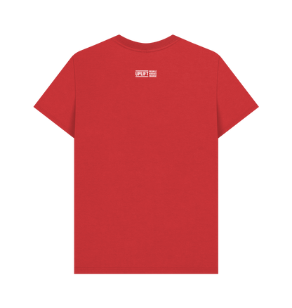 Red Printed T-shirt Back