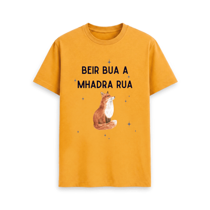 Mustard Printed T-shirt Front