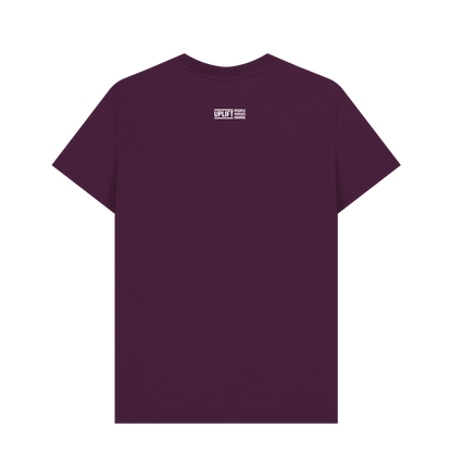Purple Printed T-shirt Back