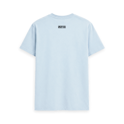 Sky Blue Printed T-shirt Back