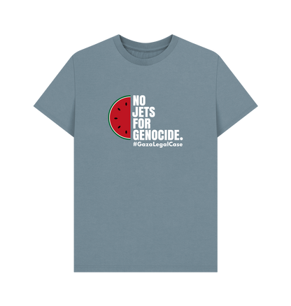 Stone Blue Printed T-shirt Front
