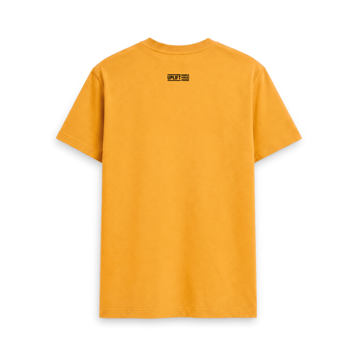 Mustard Printed T-shirt Back