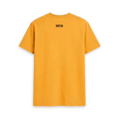 Mustard Printed T-shirt Back