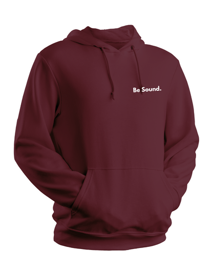 Be Sound. Hoodie - burgundy