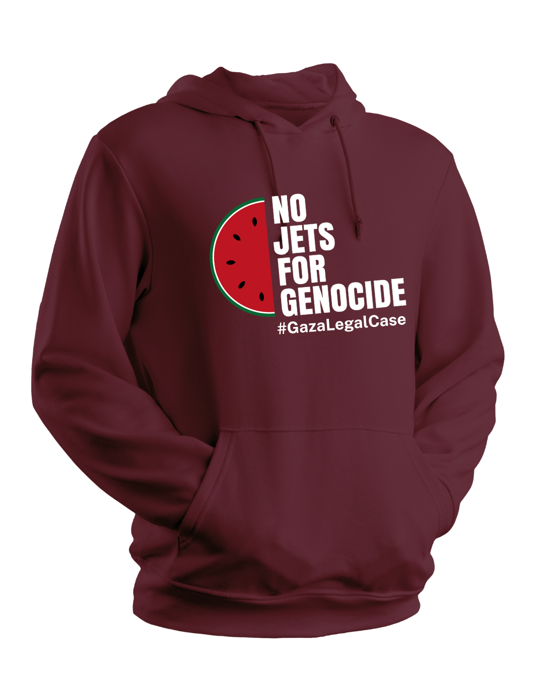 No Jets For Genocide Hoodie. Dark colours